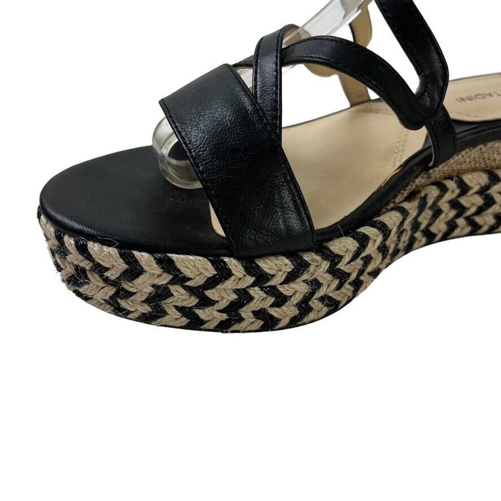 Adrienne Vittadini Louie Womens Leather Wedge Sandals Espadrilles Shoes sz 7 - Picture 6 of 16